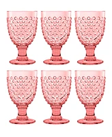 TarHong Hobnail Goblet Set of 6