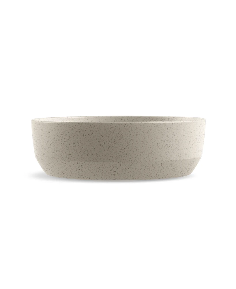 TarHong Bevel Wheat Polypropylene Medium Bowl, Set of 2