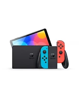 Nintendo Switch Oled in Neon with Ring Fit & Accessories