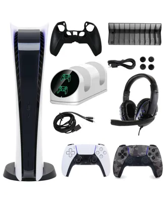PS5 Digital Console w/ Extra Dualsense Controller and Accessories Kit