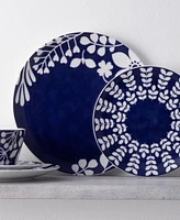 Noritake Bluefjord Set of 4 Dinner Plates
