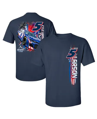 Men's Hendrick Motorsports Team Collection Navy Kyle Larson Hendrickcars.Com Stars and Stripes T-shirt