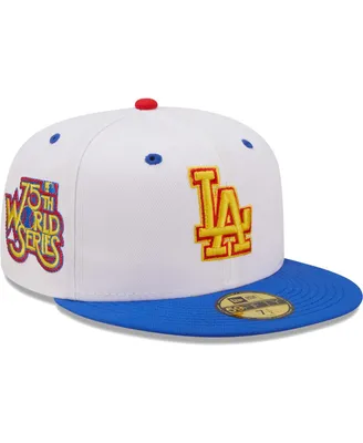 Men's New Era White, Royal Los Angeles Dodgers 75th World Series Cherry Lolli 59FIFTY Fitted Hat