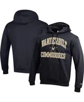 Men's Champion Black Vanderbilt Commodores High Motor Pullover Hoodie