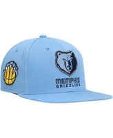 Men's Mitchell & Ness Light Blue Memphis Grizzlies Side Core 2.0 Snapback Hat