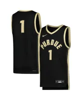 Big Boys and Girls Nike #1 Black Purdue Boilermakers Icon Replica Basketball Jersey