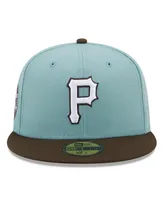 Men's New Era Light Blue, Brown Pittsburgh Pirates Three Rivers Stadium 30th Anniversary Beach Kiss 59FIFTY Fitted Hat