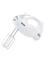 Better Chef 200 Watt Stand/Hand Mixer in White with Mixing Bowl