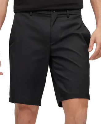 Boss by Hugo Men's Water-Repellent Twill Slim-Fit Shorts