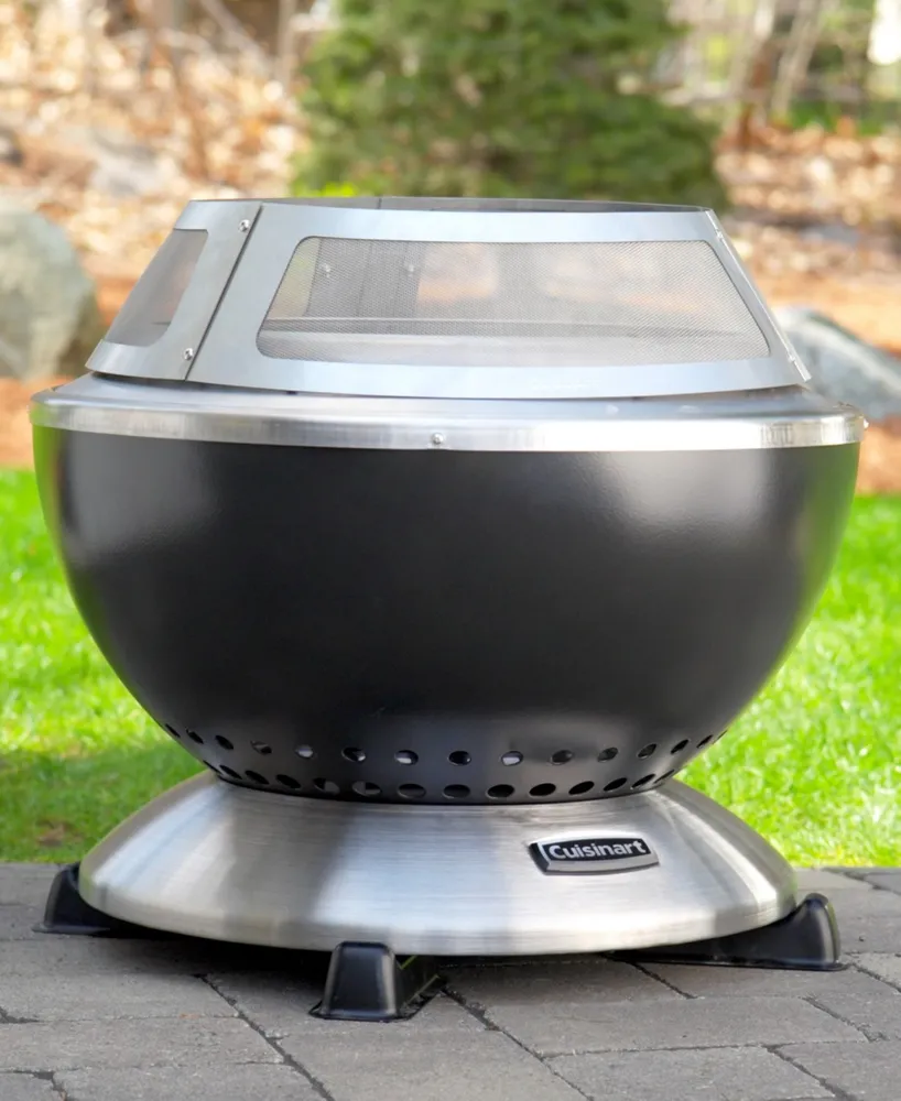 Cuisinart Cha-820 Cleanburn Stainless Steel Fire Pit Spark Guard