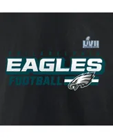 Men's Fanatics Black Philadelphia Eagles Super Bowl Lvii Star Trail Pullover Hoodie