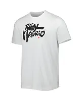 Men's adidas White Real Madrid Chinese Calligraphy T-shirt