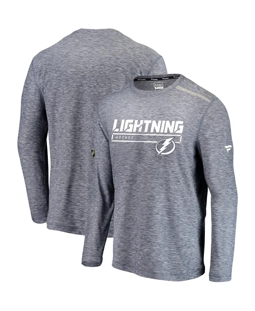 Men's Fanatics Branded Blue Tampa Bay Lightning Authentic Pro Long Sleeve T-Shirt