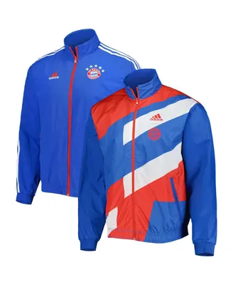 Men's adidas Blue Bayern Munich Team Logo Anthem Full-Zip Jacket