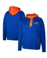 Men's Colosseum Royal Florida Gators Luge 3.0 Quarter-Zip Hoodie