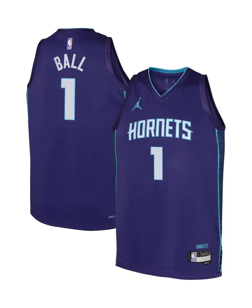 Youth Nike LaMelo Ball Black Charlotte Hornets 2022/23 Swingman Jersey - City Edition Size: Large