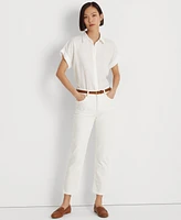 Lauren Ralph Dolman-Sleeve Linen Shirt