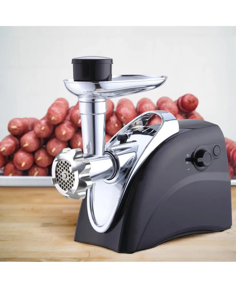 Brentwood 400 Watt Electric Meat Grinder and Sausage Stuffer in Black