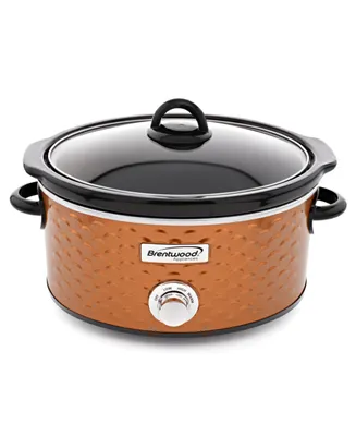 Brentwood Appliances 3.5 Quart Diamond Pattern Electric Slow Cooker