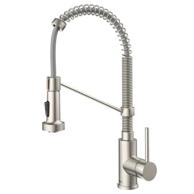 Kraus Bolden Single Handle 18-Inch Commercial Kitchen Faucet with Dual Function Pull-Down Sprayhead
