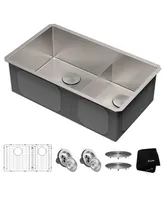 Kraus Standart Pro in. 16 Gauge Undermount / Double Bowl Stainless Steel Kitchen Sink