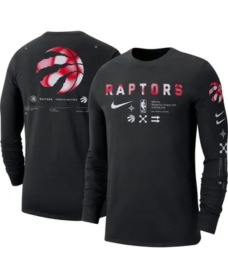Men's Nike Black Toronto Raptors Essential Air Traffic Control Long Sleeve T-shirt