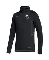 Men's adidas Black Portland Timbers Cold.rdy Raglan Warmup Pullover Jacket