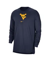 Men's Nike Navy West Virginia Mountaineers Basketball Spotlight Performance Raglan T-shirt