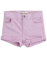 Levi's Baby Girls Knit Denim Roll Up Shorts