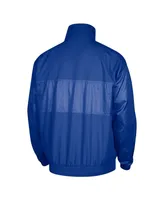 Men's Nike Blue New York Knicks Courtside Versus Capsule Full-Zip Jacket