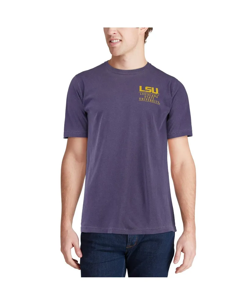 Men's Purple Lsu Tigers Comfort Colors Campus Icon T-shirt