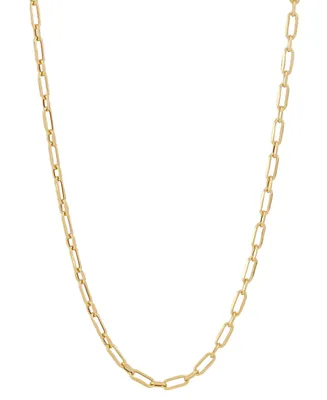 Children's Paperclip Link 13" Chain Necklace in 14k Gold