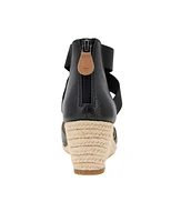 Gentle Souls Women's Orya Wedge Pointy Toe Espadrille Sandals