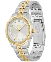 Boss Women's Rhea Quartz Two Tone Stainless Steel Watch 36mm - Two