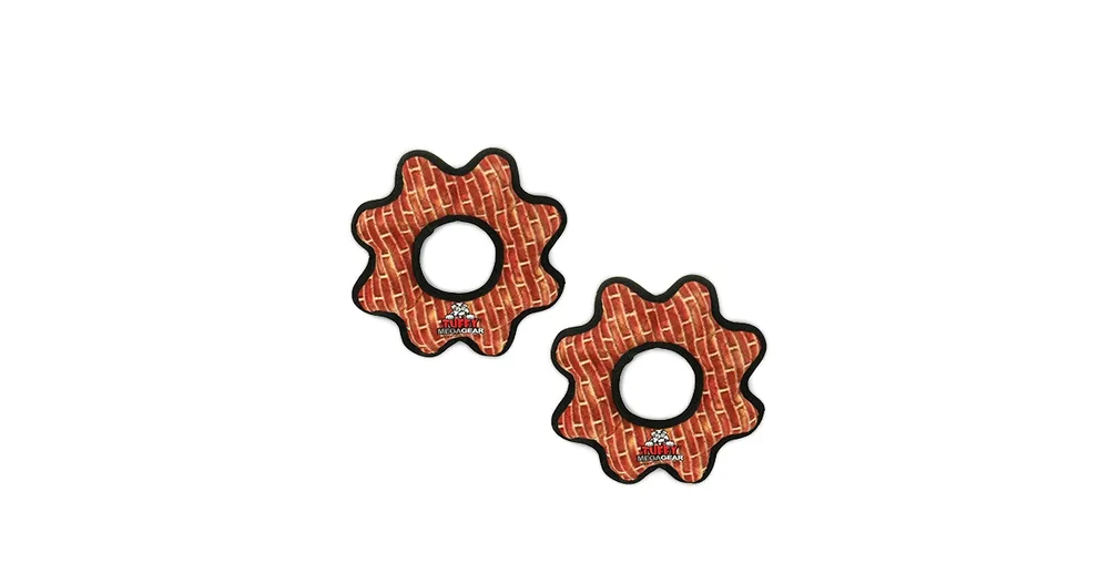 Tuffy Mega Gear Ring Brick, 2-Pack Dog Toys