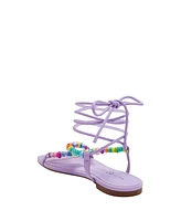 Katy Perry Women's The Halie Bead Lace-Up Sandals