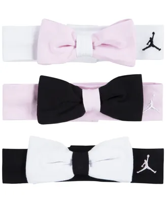 Jordan Baby Girls Stretch Headbands, Pack of 3