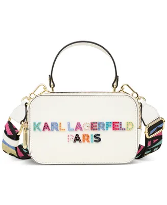 Karl Lagerfeld Paris Simone Lunchbox Double Zip Crossbody
