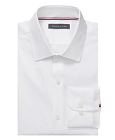 Tommy Hilfiger Men's Th Flex Slim Fit Wrinkle Free Stretch Twill Dress Shirt