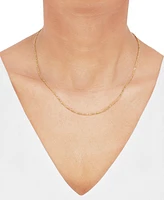 Giani Bernini Figaro Link 18" Chain Necklace 14k Gold-Plated Sterling Silver, Created for Macy's (Also Silver)