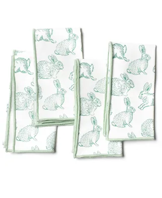 Coton Colors by Laura Johnson Rabbit Sage Napkin Set/4