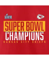 Men's Fanatics Red Kansas City Chiefs Super Bowl Lvii Champions Big and Tall Foam Finger Long Sleeve T-shirt