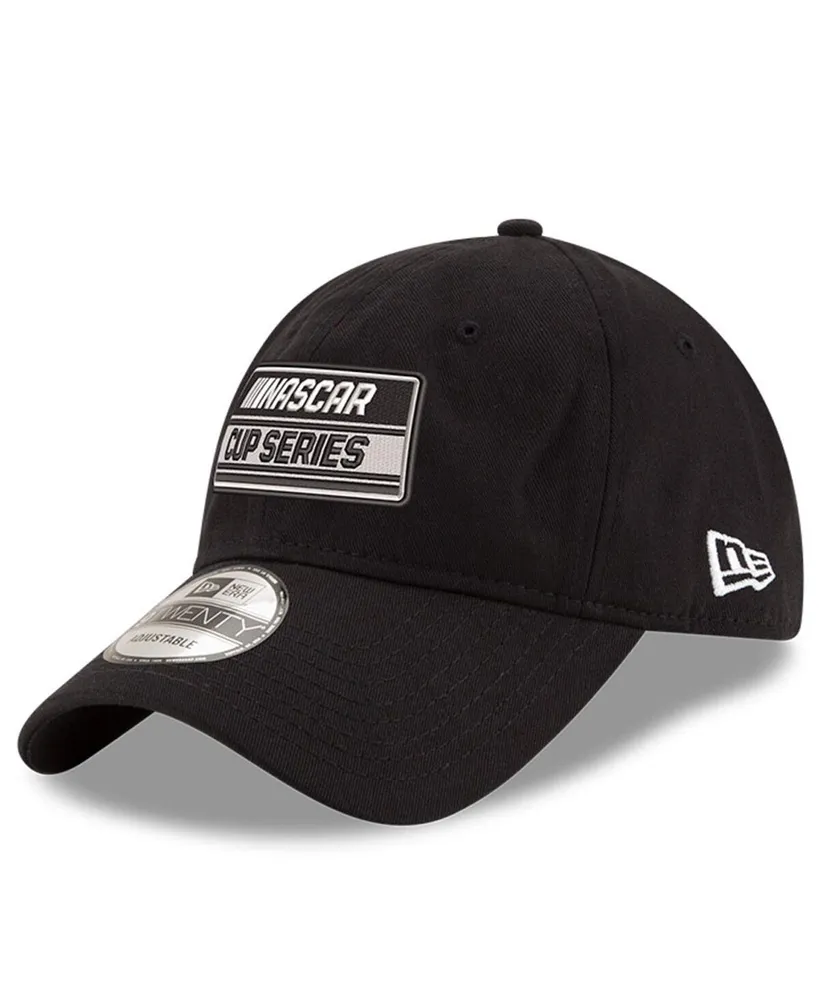 Men's New Era Black Nascar Cup Series Logo Enzyme Washed 9TWENTY Adjustable Hat