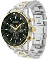 Movado Men's Calendoplan S Swiss Quartz Chronograph Two Tone Stainless Steel Watch 42mm - Two
