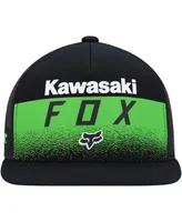 Big Boys Fox Black Kawasaki Snapback Hat