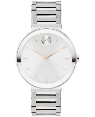 Movado Women's Bold Horizon Swiss Quartz -Tone Stainless Steel Watch 34mm