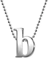 Little Letter by Alex Woo Initial Pendant Necklace Sterling Silver