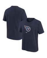 Preschool Boys and Girls Nike Navy Tennessee Titans Team Wordmark T-shirt