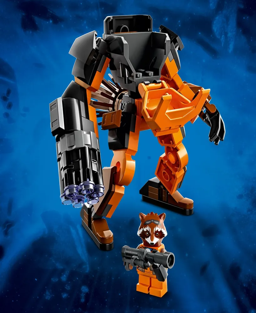 Lego Super Heroes Marvel Rocket Mech Armor 76243 Toy Building Set with Rocket Racoon Minifigure