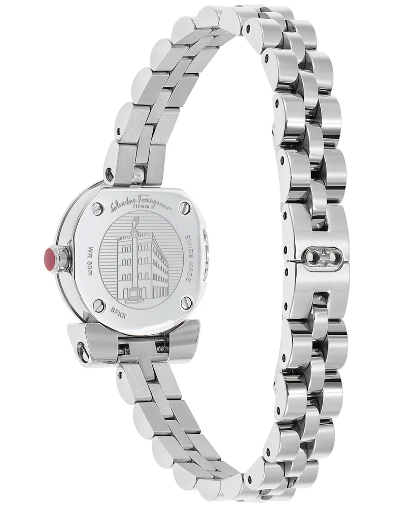 Salvatore Ferragamo Women's Swiss Gancini Stainless Steel Bracelet Watch 23mm